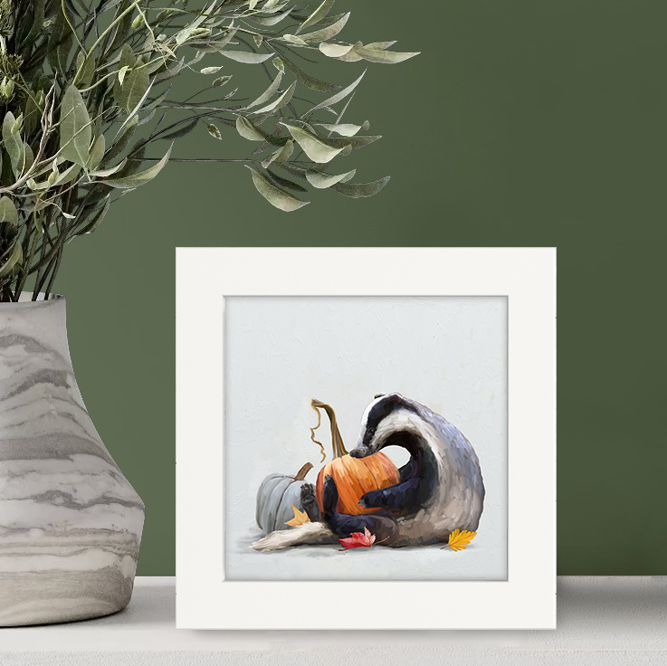 Fall - Badger Happy Square