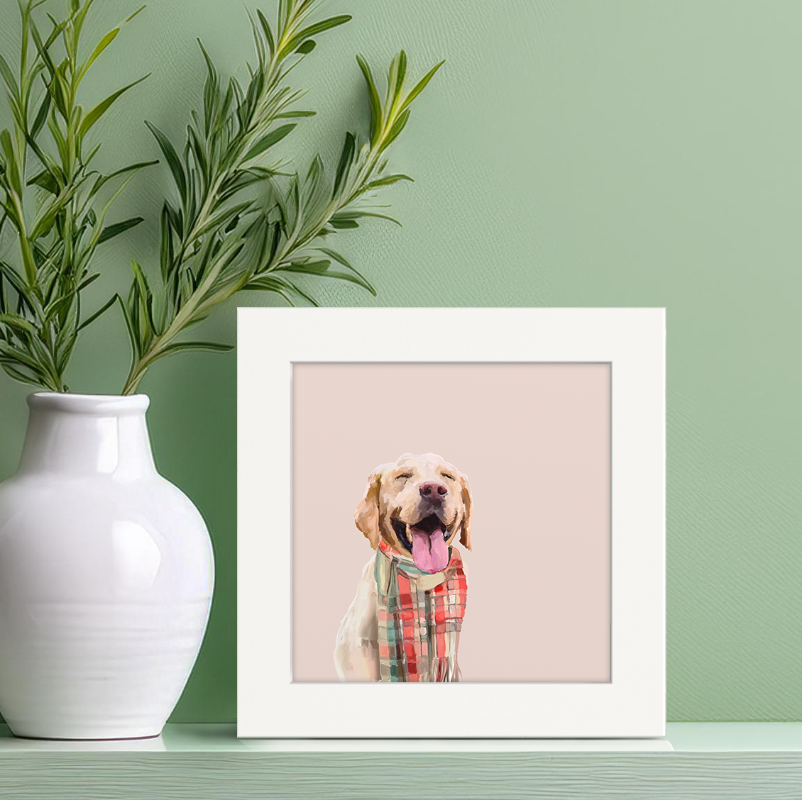 Fall - Dogs Love Scarves Happy Square