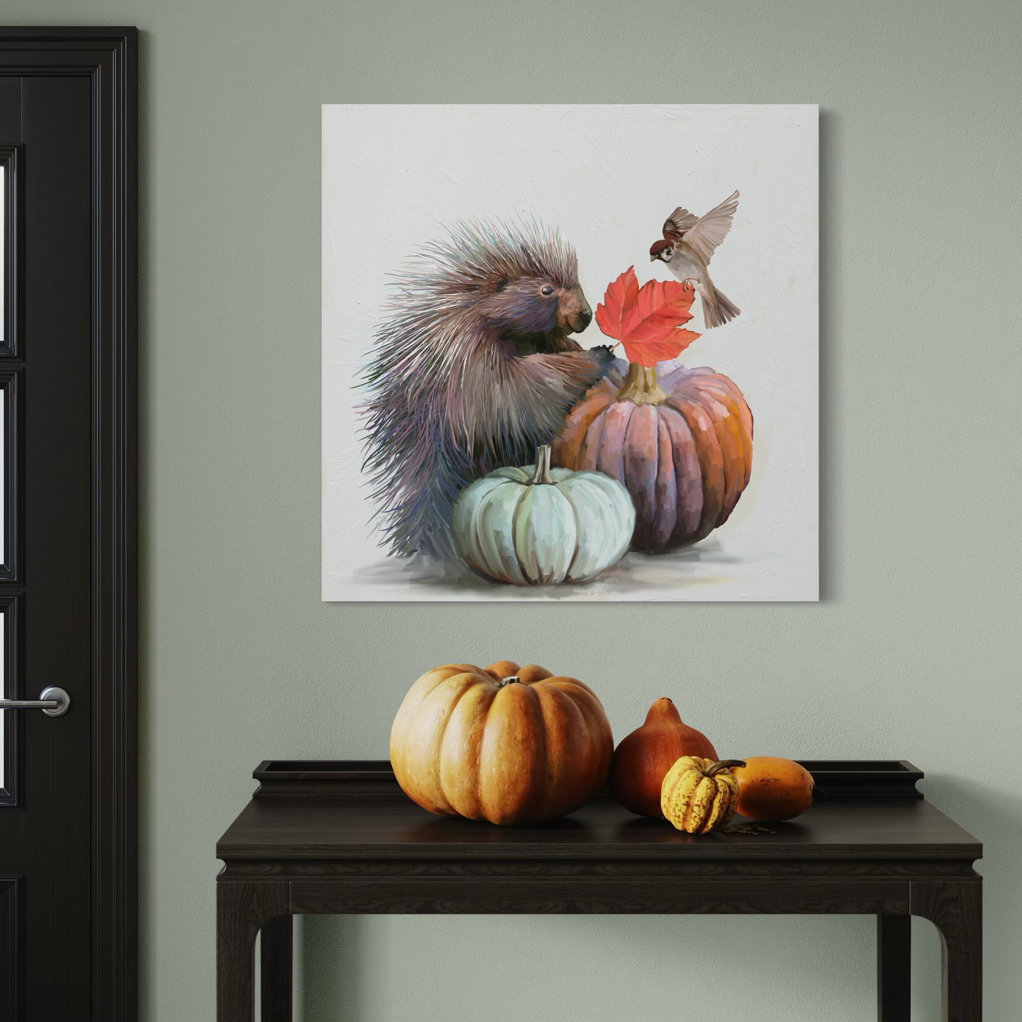 Fall - Porcupine Canvas Wrap