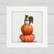 Fall - Squirrel Happy Square