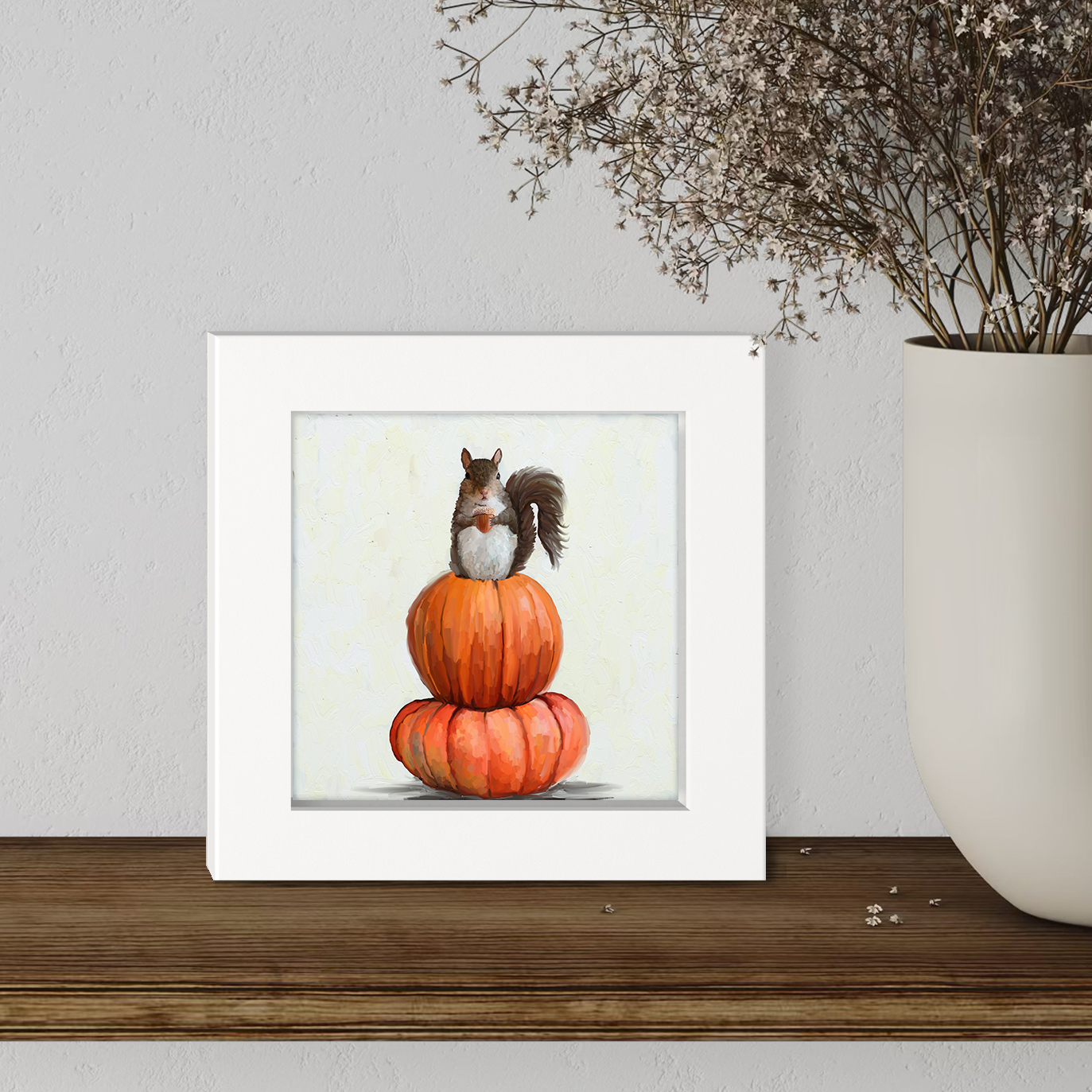 Fall - Squirrel Happy Square