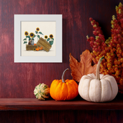Fall - Sunflower Cats Happy Square