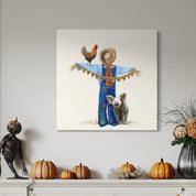 Fall - Thankful Scarecrow Canvas Wrap