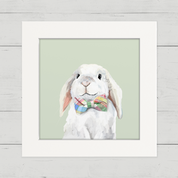 Fancy Bunny Happy Square