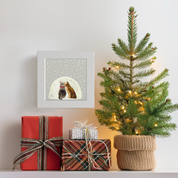 Feline Friends - Reverse Snowglobe Happy Square