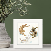 Feline Friends - Stretchy Cat Trio Happy Square™