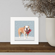 Festive Bulldog Happy Square