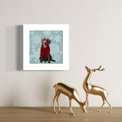 Festive Chocolate Lab Happy Square