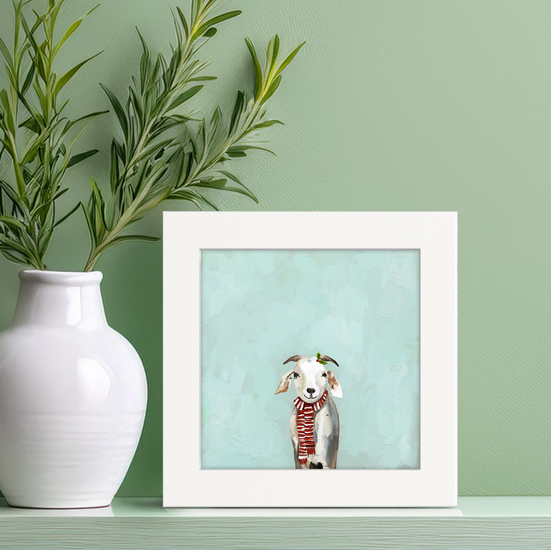 Festive Goat Happy Square