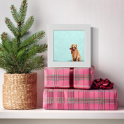 Festive Golden Retriever Happy Square