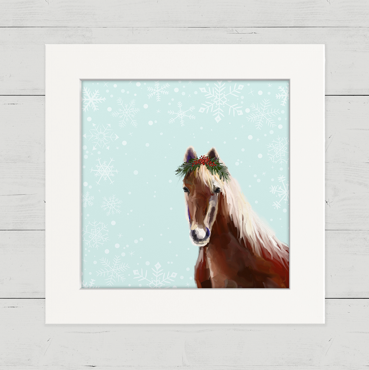 Festive Horse Happy Square