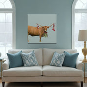 Festive Longhorn Canvas Wrap