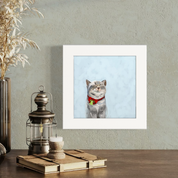 Festive Tabby Happy Square