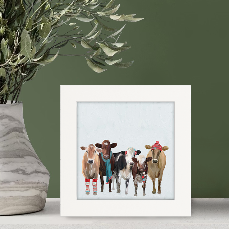 Festive Cow Club Happy Square™