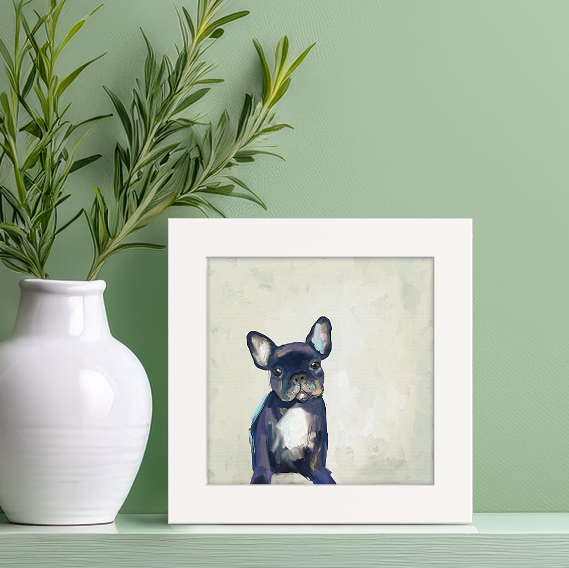 Frenchie Happy Square