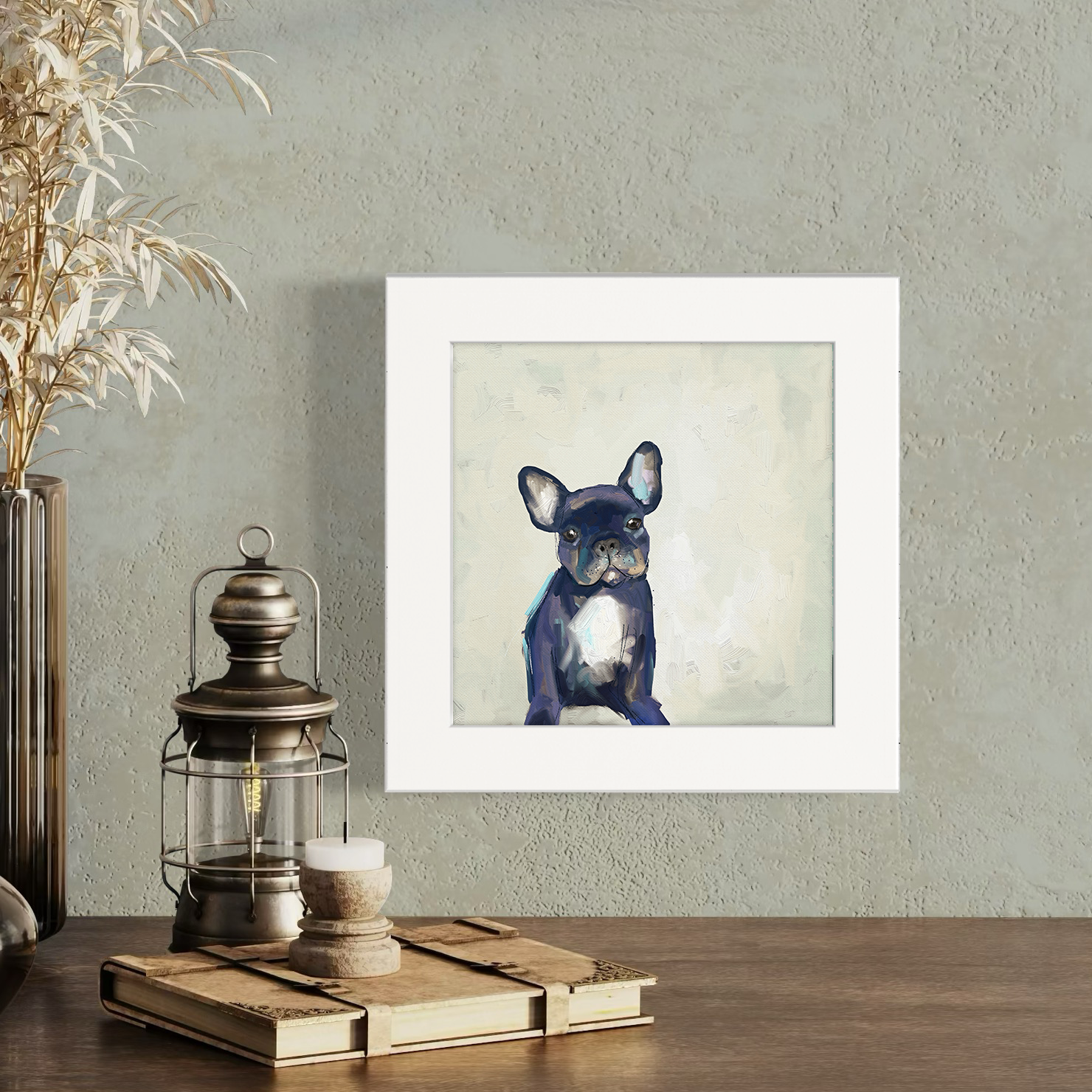 Frenchie Happy Square