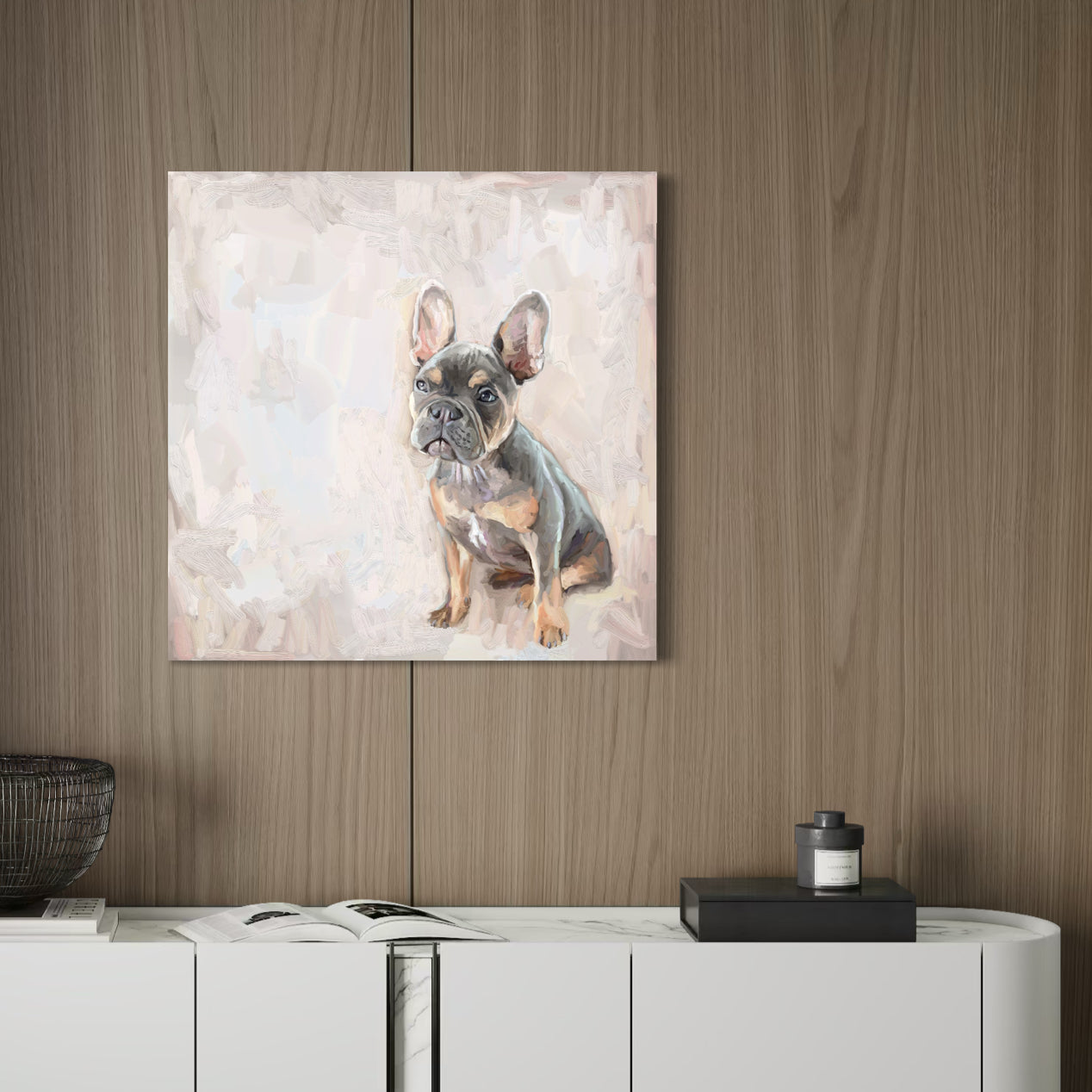 Frenchie Moment Canvas Wrap