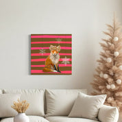 Gingerbread Fox Canvas Wrap