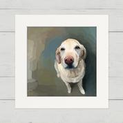 Good Boy Yellow Lab Happy Square