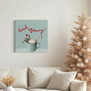 Good Morning Bird Canvas Wrap