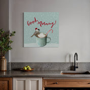 Good Morning Bird Canvas Wrap