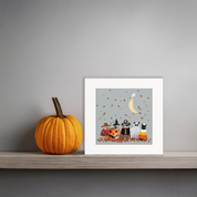 Halloween Cats Happy Square
