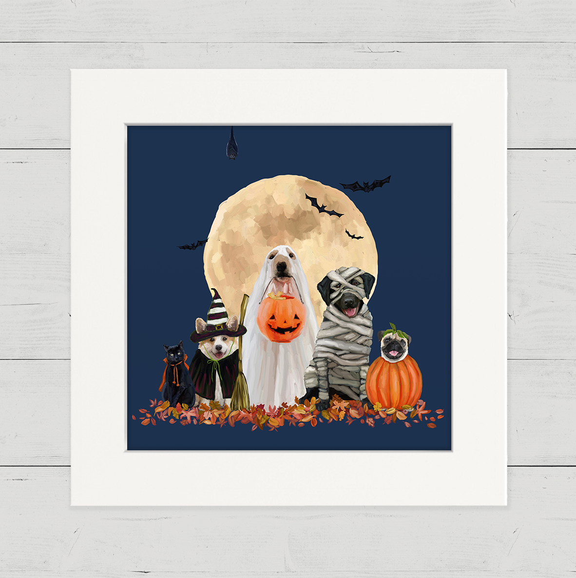 Halloween Pups Happy Square