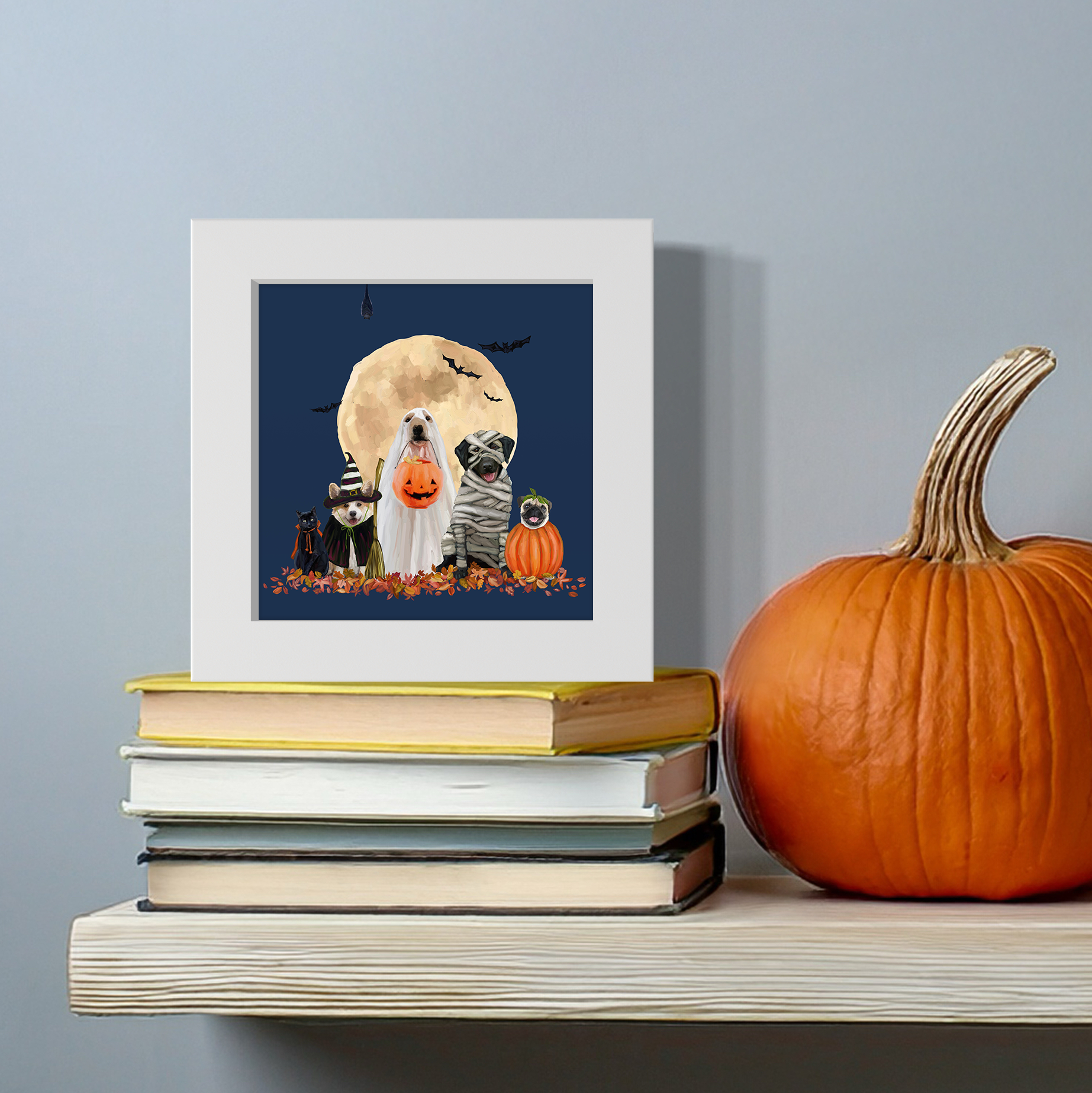 Halloween Pups Happy Square