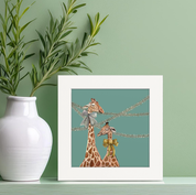 Holiday - New Year Giraffes Happy Square