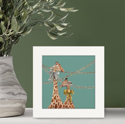 Holiday - New Year Giraffes Happy Square