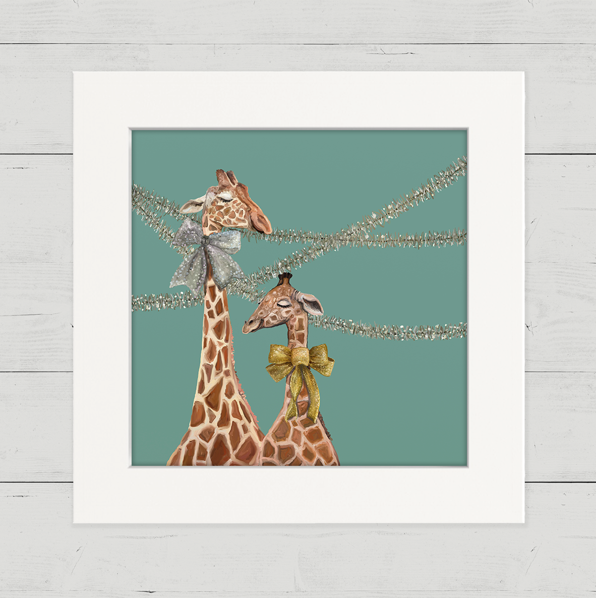 Holiday - New Year Giraffes Happy Square