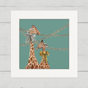 Holiday - New Year Giraffes Happy Square