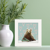 Holiday - Vintage Truck and Bear Happy Square