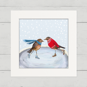Holiday Collection - Skating Birds Happy Square