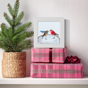 Holiday Collection - Skating Birds Happy Square