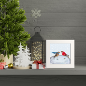 Holiday Collection - Skating Birds Happy Square