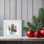 Holiday Fishing Trio Happy Square