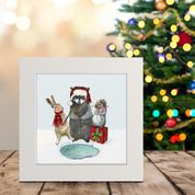 Holiday Fishing Trio Happy Square