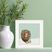 Holiday Lion Happy Square
