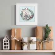 Holiday Sugar Plum Owls Happy Square