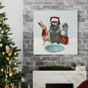 Holiday Fishing Trio Canvas Wrap