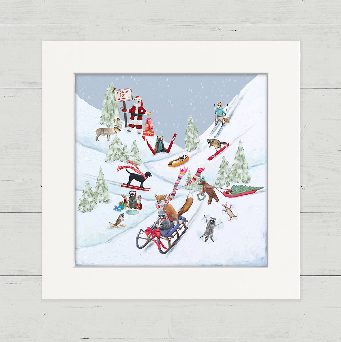 Holiday - Winter Fun For Everyone Happy Square™