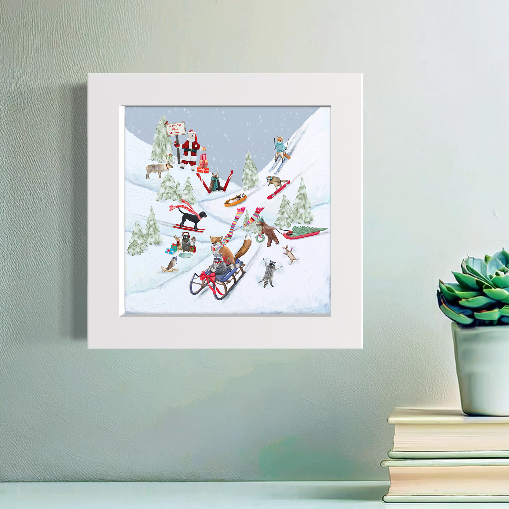 Holiday - Winter Fun For Everyone Happy Square™