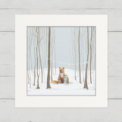 Hygge Forest Scene Happy Square