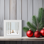 Hygge Forest Scene Happy Square