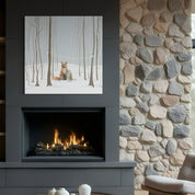 Hygge Forest Scene Canvas Wrap