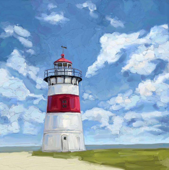 Stratford Point Lighthouse Stretched Canvas Wall Art