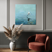 Great Egret Canvas Wrap