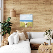 A Quiet Day at the Beach Canvas Wrap