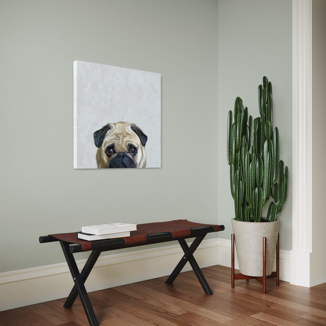 Best Friend - Hugs Needed Pug Canvas Wrap